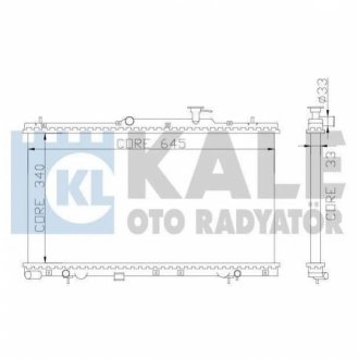 HYUNDAI Радиатор охлаждения Accent II 1.3/1.5 00- KALE OTO RADYATOR 369000 (фото 1)