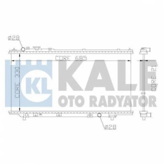 MAZDA радіатор охолодження 323 C/P/S V 1.5/1.8 94- KALE OTO RADYATOR 359700 (фото 1)