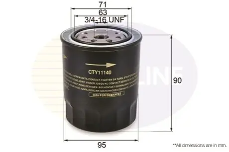 - Фильтр масла (аналогWL7113/OC133) Comline CTY11140