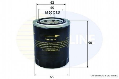 - Фільтр оливи (аналогWL7107/OC115) Comline CHN11532 (фото 1)