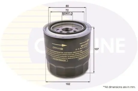 - Фільтр оливи (аналогWL7235/OC294) Comline CTY11142