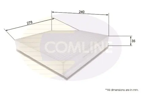 - Фільтр салону (аналогWP9328/LAK386) Comline EKF106