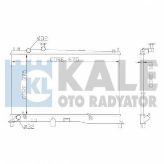 MAZDA Радиатор охлаждения с АКПП Mazda 6 2.0 02- KALE OTO RADYATOR 360000 (фото 1)