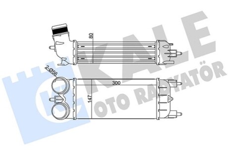 KALE CITROEN інтеркулер C5 III 1.6THP,Peugeot 508 10- KALE OTO RADYATOR 344875