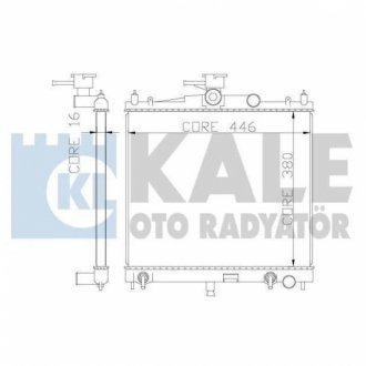 KALE NISSAN радіатор охолодження Micra III 1.2/1.4 03- KALE OTO RADYATOR 342050