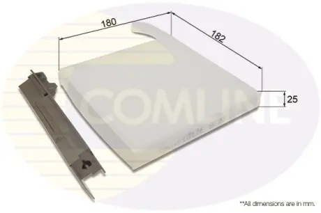 - Фильтр салона (аналогWP6990/LA230) Comline EKF183