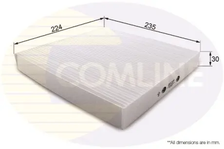 - Фільтр салону (аналогWP9224/LA216) Comline EKF209