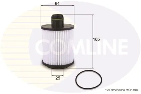 - Фильтр масла (аналогWL7463/OX559D) Comline EOF238