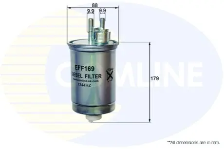 Фото - Фільтр палива (аналогWF8326/KL483) Comline EFF169 - Фільтр палива (аналогWF8326/KL483) Comline EFF169