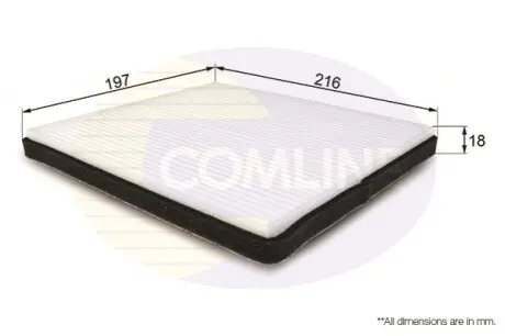 - Фільтр салону (аналогWP9192/LA109) Comline EKF126