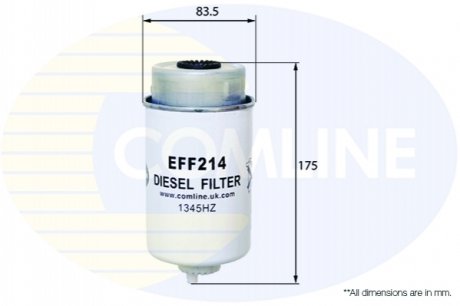 - Фильтр топлива (аналогWF8339/KC204) Comline EFF214 (фото 1)