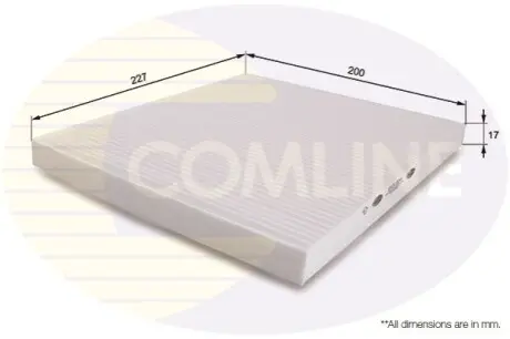 - Фільтр салону (аналогWP9302/LA301) Comline EKF204