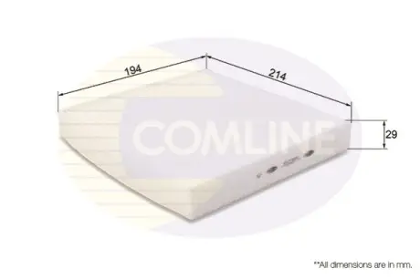 - Фільтр салону (аналогWP9290/LA395) Comline EKF185