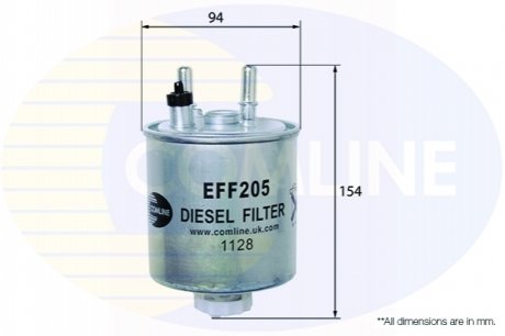 - Фільтр палива (аналогWF8403/KL638) Comline EFF205
