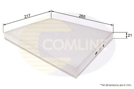 - Фільтр салону (аналогWP9250/LA306) Comline EKF137