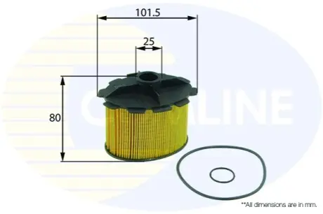 - Фільтр палива (аналогWF8177/KX84D) Comline EFF071