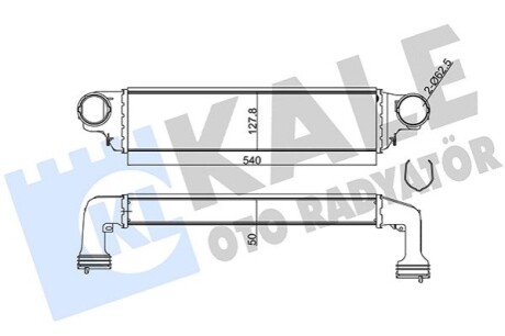 KALE BMW Интеркулер 3 E46 318d/330d,X3 E83 2.0d/3.0d KALE OTO RADYATOR 344805