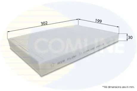 - Фильтр салона (аналогWP6828/LA75) Comline EKF119
