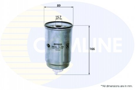 - Фильтр топлива (аналогWF8052/KC90) Comline EFF022 (фото 1)