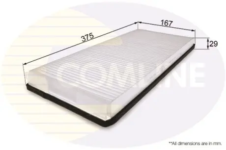 Фото - Фильтр салона (аналогWP6984/LA83) Comline EKF248 - Фильтр салона (аналогWP6984/LA83) Comline EKF248