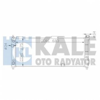 KALE OPEL Радиатор охлаждения Combo,Corsa B 1.2/1.6 KALE OTO RADYATOR 371100
