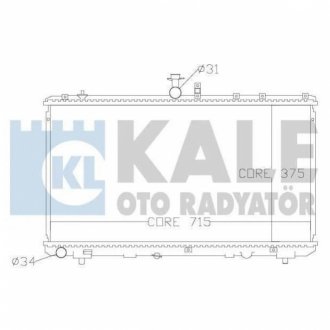 KALE FIAT Радіатор охолодження Sedici,Suzuki SX4 1.6 KALE OTO RADYATOR 342125