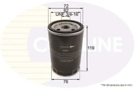 - Фільтр оливи (аналогWL7110/OC49) Comline EOF053