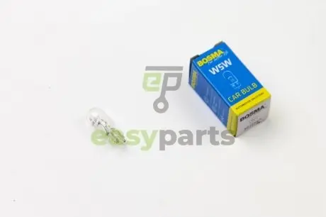 Автолампа T10 24V 5W W5W в коробці 1шт BOSMA 0843S