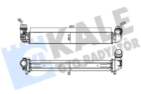 KALE RENAULT Інтеркулер Fluence 1.5dCi/2.0 16V 10- KALE OTO RADYATOR 243900