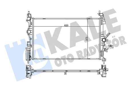 KALE OPEL радіатор охолодження Corsa E 1.2/1.4 14- KALE OTO RADYATOR 355560