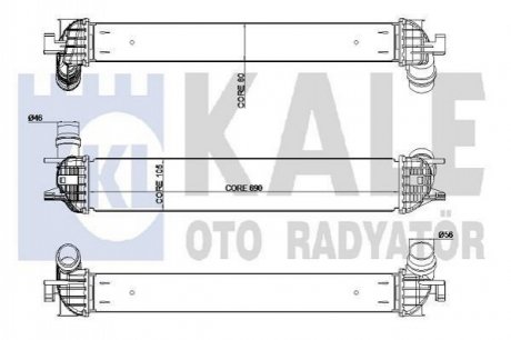 KALE RENAULT Інтеркулер Laguna III 1.5/2.0dCi 07- KALE OTO RADYATOR 342385