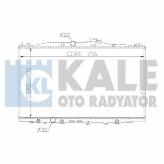 KALE HONDA радіатор охолодження Accord VII 2.4 03- KALE OTO RADYATOR 341955