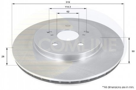 Тормозной диск Comline ADC01158V