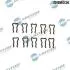 Фiксатор шланга обратки к-т 10шт. (BOSCH) DR MOTOR DRM036 (фото 1)