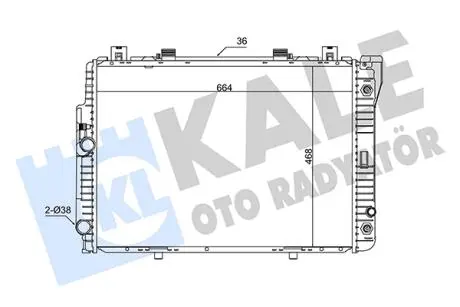 KALE DB радіатор охолодження S-Class W140 3.2 91- KALE OTO RADYATOR 351500