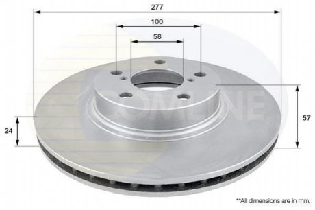 Тормозной диск Comline ADC0811V (фото 1)