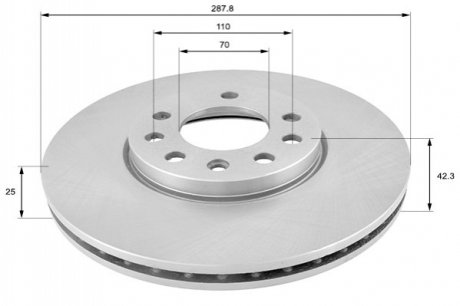 Тормозной диск Comline ADC1107V (фото 1)