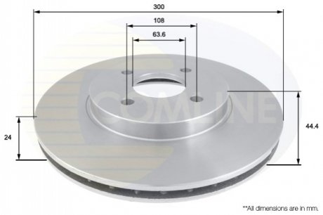 Тормозной диск Comline ADC1220V (фото 1)