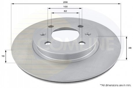 Тормозной диск Comline ADC1043V (фото 1)