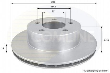 Тормозной диск Comline ADC2302V