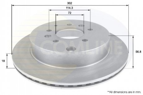 Тормозной диск Comline ADC0458V