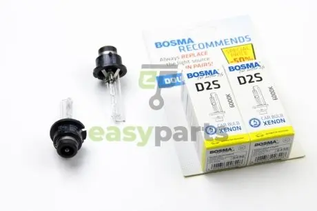 Фото лампа ксенонова D2S XENON 85V 35W P32D-2 6000K (2 шт) BOSMA 8498D Лампа ксенонова D2S XENON 85V 35W P32D-2 6000K (2 шт) BOSMA 8498D