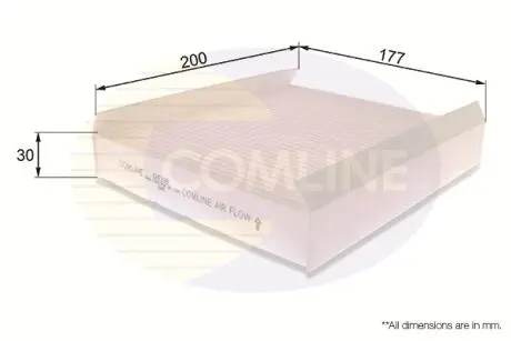 - Фильтр салона (аналогWP9320) Comline EKF198