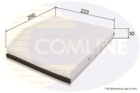 - Фільтр салону (аналогWP2118) Comline EKF384