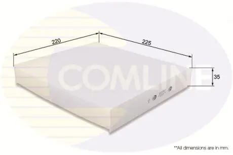 Фото - Фильтр салона (аналогWP9142) Comline EKF193 - Фильтр салона (аналогWP9142) Comline EKF193