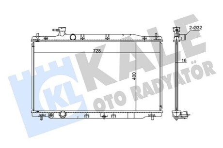 KALE HONDA радіатор охолодження CR-V III 2.4 07- KALE OTO RADYATOR 347730