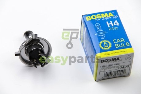 Автолампа H4 24V 100/90W P43T RALLY BOSMA 0409