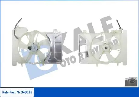 KALE TOYOTA Вентилятор радиатора Yaris 1.0 05- KALE OTO RADYATOR 348525