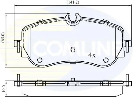 - Тормозные колодки к дискам Comline CBP02387