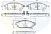 Комплект тормозных колодок, дисковый тормоз Comline CBP32150 (фото 1)
